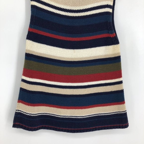 Penman's Vintage fall-tone multicolor striped sleeveless turtleneck top size M - Picture 7 of 13